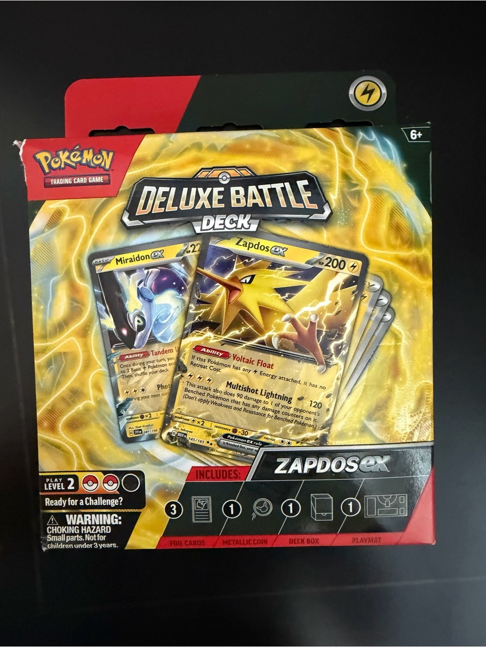 Pokemon Deluxe Battle Deck - Yellow Zapdos EX Theme